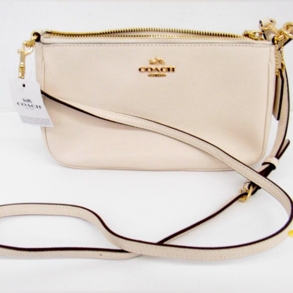 Off-White with Gold Hardware Coach Crossbody Purse